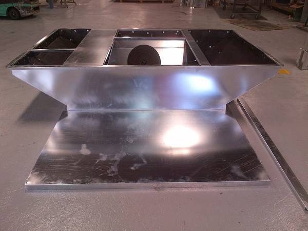 Rooftop adaptor curb with transition