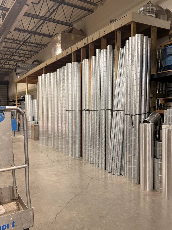 Straight spiral pipe inventory