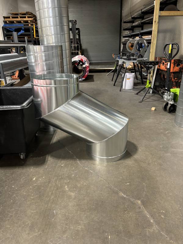 Oval-to-round spiral transition